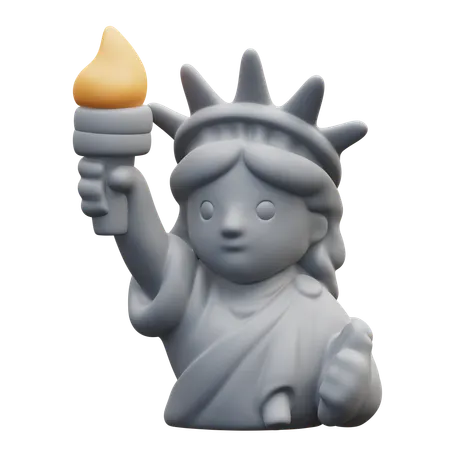 Statue Of Liberty  3D Icon