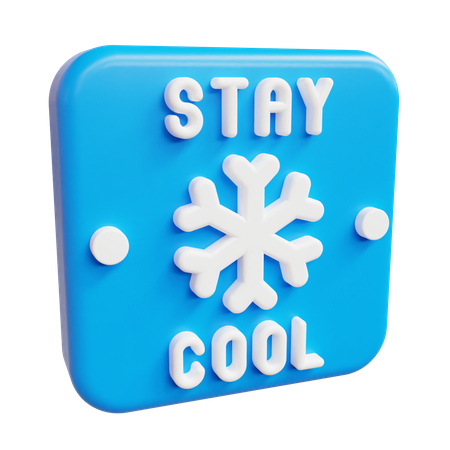 Stay cool  3D Icon