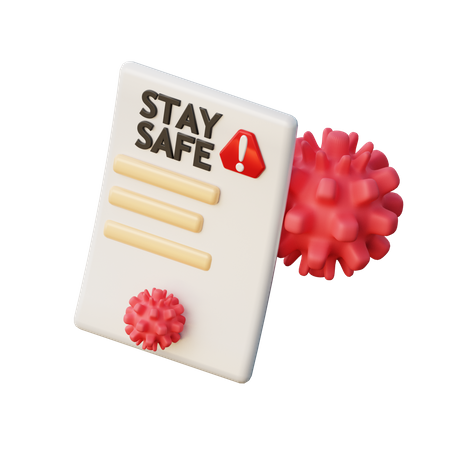 Stay Safe  3D Icon