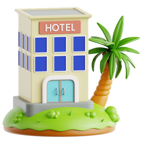 Staycation  3D Icon