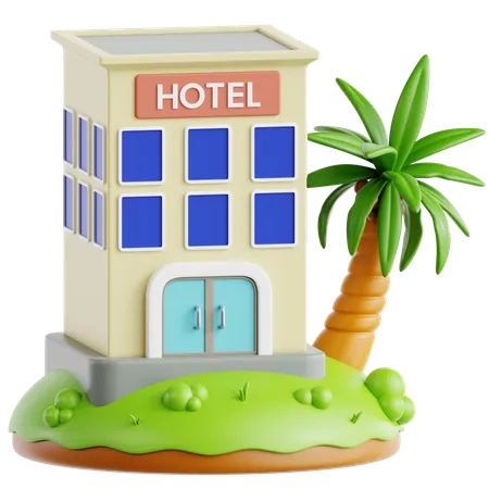 Staycation  3D Icon