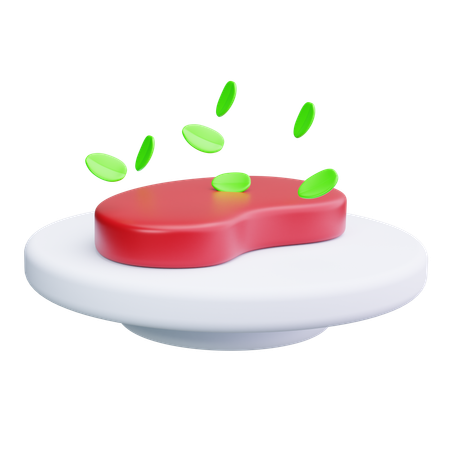 ステーキ  3D Icon