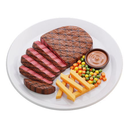 Steak  3D Icon