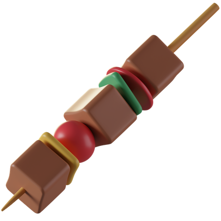 Steak-Spieße  3D Illustration