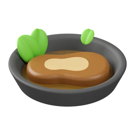 Steak Meat  3D Icon