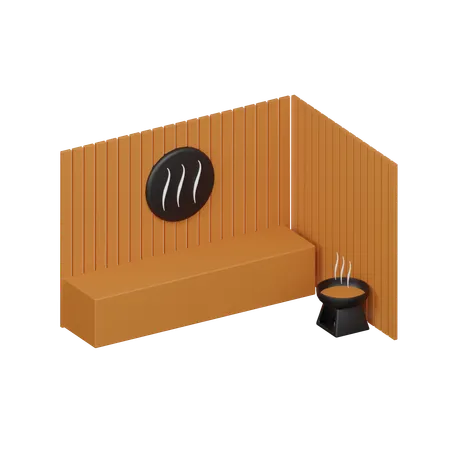 Sauna Room Steam Room 3 D Icon 3D Icon