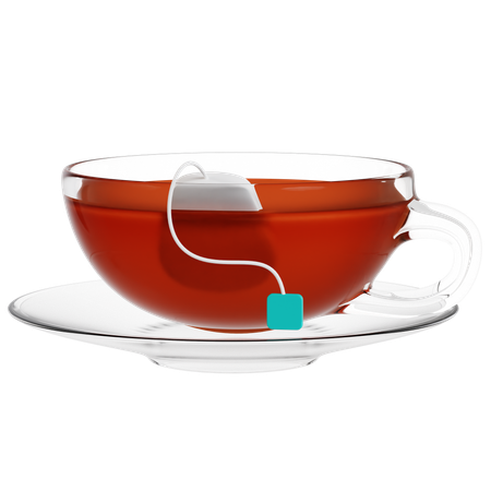 Steaming Herbal Tea Cup  3D Icon