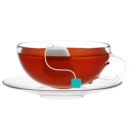 Steaming Herbal Tea Cup  3D Icon