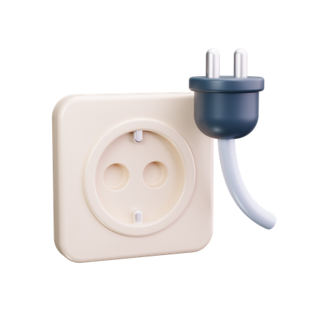Steckdose  3D Icon