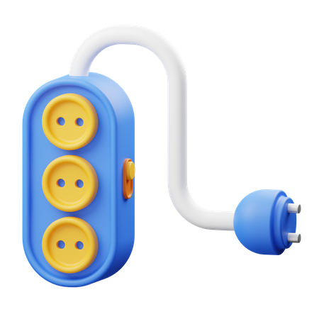 Steckdosenleiste  3D Icon