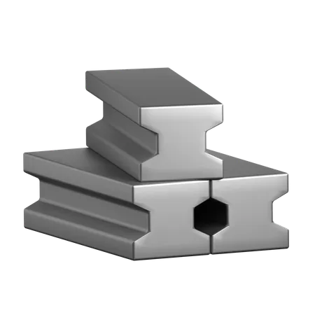 Steel 3 D Construction Tools Icon 3D Icon