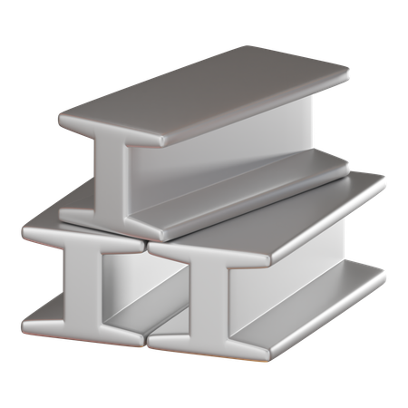 Steel Beam  3D Icon