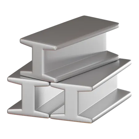 Steel Beam  3D Icon