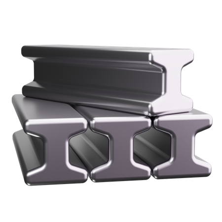 Steel Beam  3D Icon