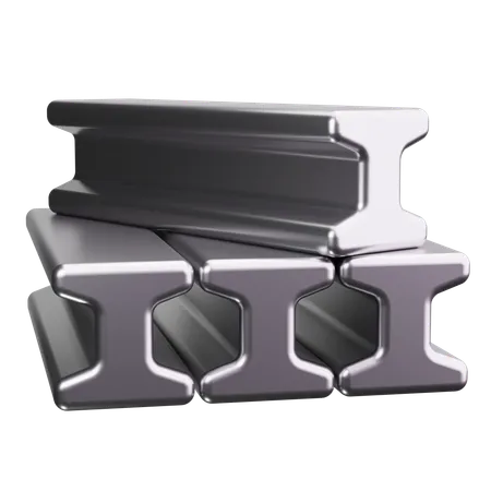 Steel Beam  3D Icon