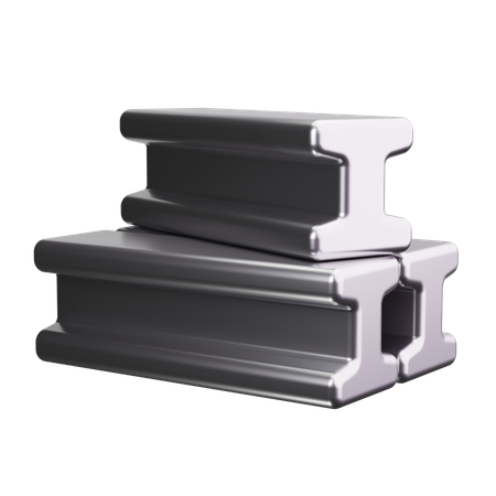 Steel Beam  3D Icon