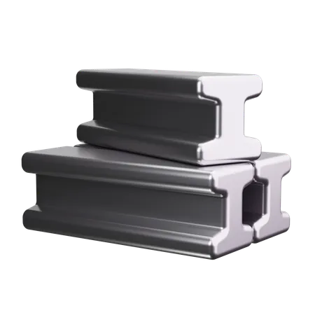 Steel Beam  3D Icon