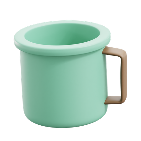 Steel Mug  3D Icon