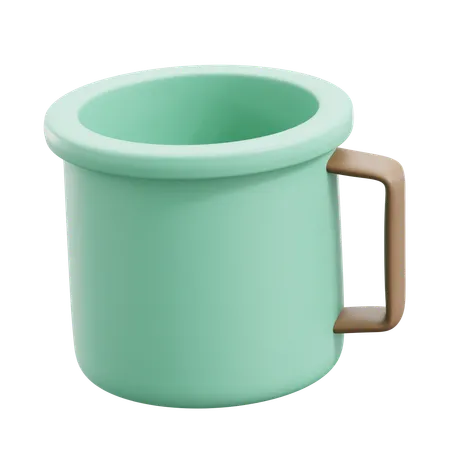 Steel Mug  3D Icon