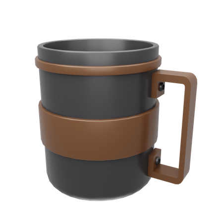 Steel Mug  3D Icon