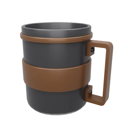 Steel Mug  3D Icon