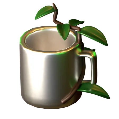 Steel Mug  3D Icon