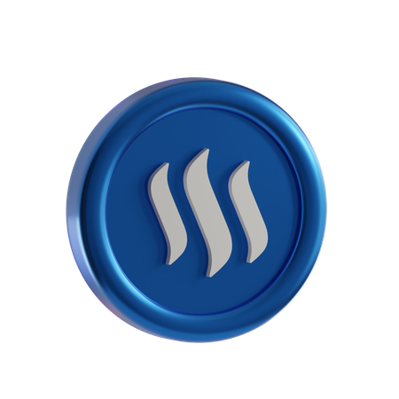 Steem Coin  3D Icon