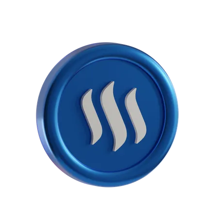 Steem Coin  3D Icon