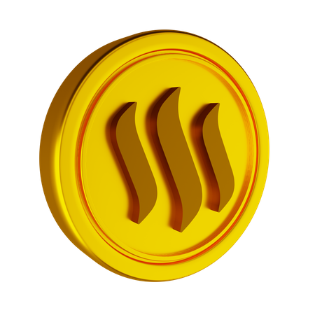Steem Crypto Coin  3D Icon