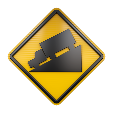 Steep Sign  3D Icon