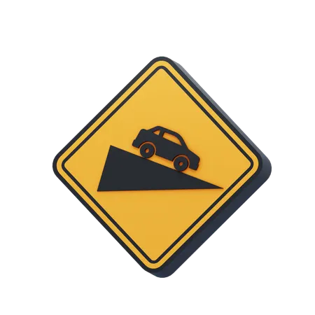 Steep Slope  3D Icon