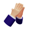 3d steepling hands logo