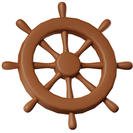 Steering Ship  3D Icon