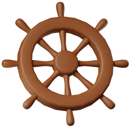 Steering Ship  3D Icon