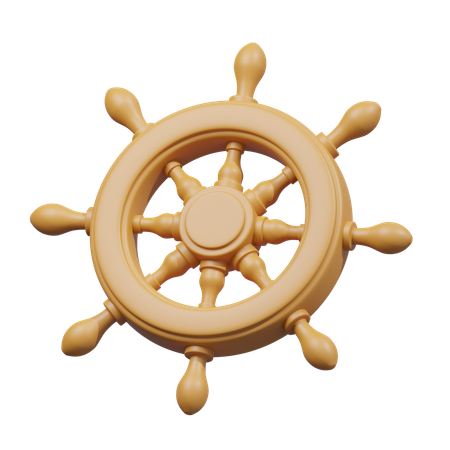Steering Ship  3D Icon