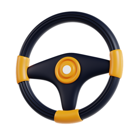 Steering Wheel  3D Icon