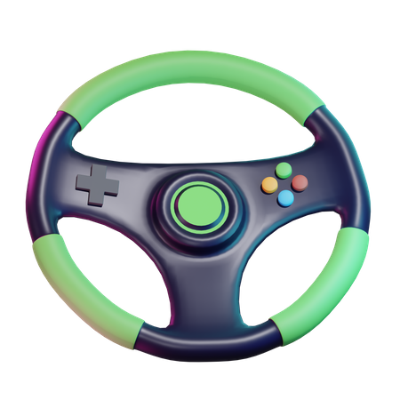 Steering Wheel  3D Icon