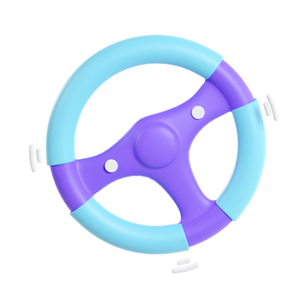 Steering Wheel  3D Icon