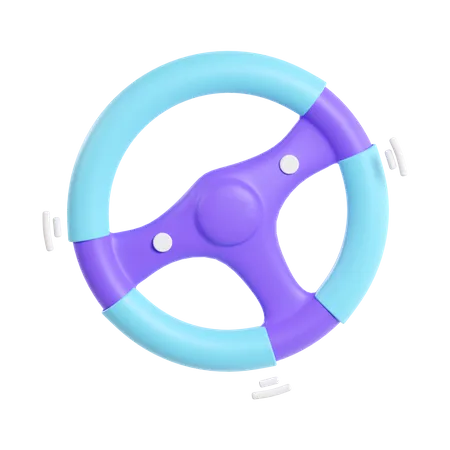 Steering Wheel  3D Icon