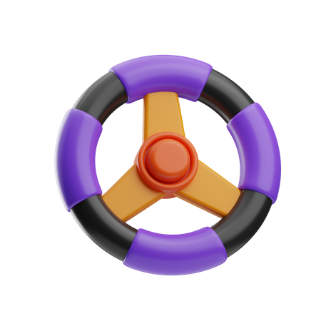 Steering Wheel  3D Icon