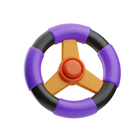 Steering Wheel  3D Icon