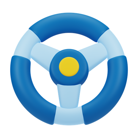 Steering Wheel  3D Icon