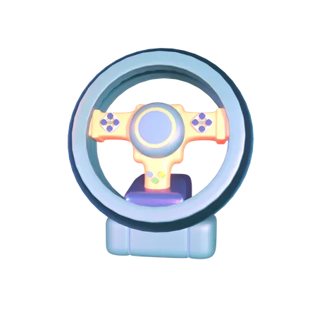 Steering Wheel  3D Icon