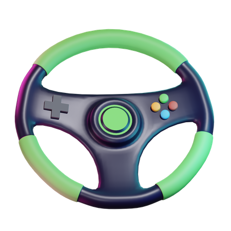 Steering Wheel  3D Icon
