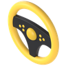 racing steering wheel 3d logo