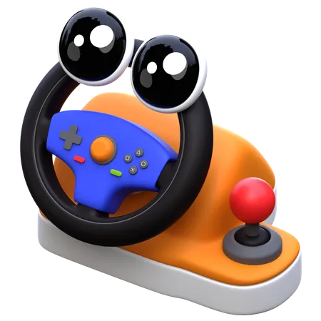 Steering Wheel Joystick  3D Icon