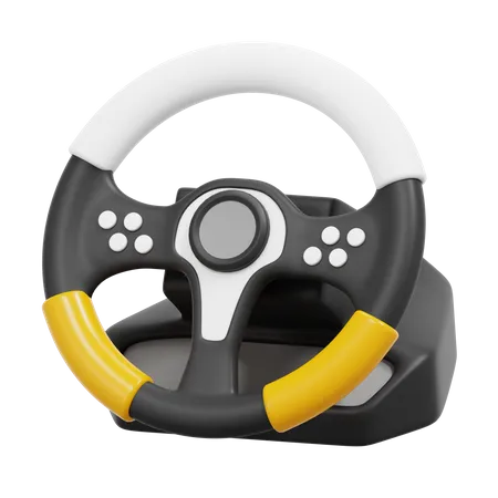 Steering Wheel Joystick  3D Icon