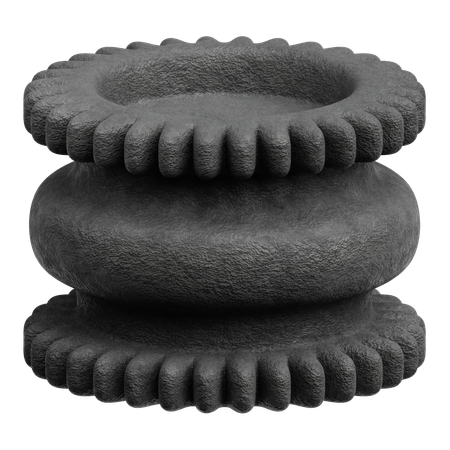 Abstrakte Formen aus Stein  3D Icon