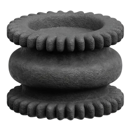 Abstrakte Formen aus Stein  3D Icon