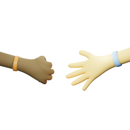 Stein-Papier-Handbewegung  3D Icon